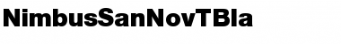 Download NimbusSanNovTBla Font Download NimbusSanNovTBla Font