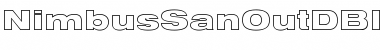 Download NimbusSanOutDBlaExt Font Download NimbusSanOutDBlaExt Font
