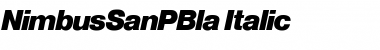 Download NimbusSanPBla Font Download NimbusSanPBla Font