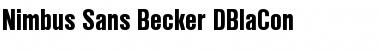 Download Nimbus Sans Becker DBlaCon Font Download Nimbus Sans Becker DBlaCon Font