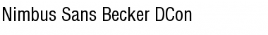 Download Nimbus Sans Becker DCon Font Download Nimbus Sans Becker DCon Font
