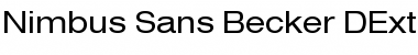 Download Nimbus Sans Becker DExt Font Download Nimbus Sans Becker DExt Font