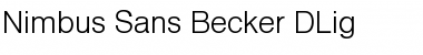 Download Nimbus Sans Becker DLig Font Download Nimbus Sans Becker DLig Font