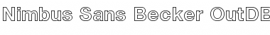 Download Nimbus Sans Becker OutDBol Font Download Nimbus Sans Becker OutDBol Font