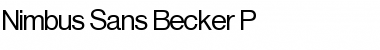 Download Nimbus Sans Becker P Font Download Nimbus Sans Becker P Font