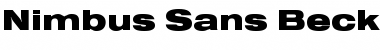 Download Nimbus Sans Becker TBlaExt Font Download Nimbus Sans Becker TBlaExt Font
