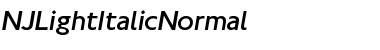 Download NJLightItalic Font Download NJLightItalic Font