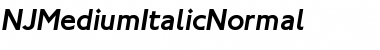 Download NJMediumItalic Font Download NJMediumItalic Font