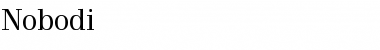 Download Nobodi Font Download Nobodi Font