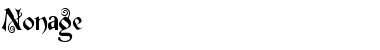 Download Nonage Font Download Nonage Font