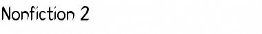 Download Nonfiction 2 Font Download Nonfiction 2 Font
