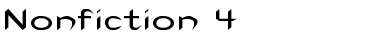 Download Nonfiction 4 Font Download Nonfiction 4 Font
