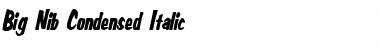 Download Big Nib-Condensed Font Download Big Nib-Condensed Font