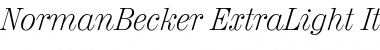 Download NormanBecker-ExtraLight Font Download NormanBecker-ExtraLight Font