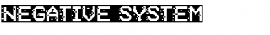 Download Negative System Font Download Negative System Font