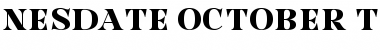 Download Nesdate October Ten Font Download Nesdate October Ten Font