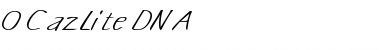 Download 0 CazLite DNA Font Download 0 CazLite DNA Font