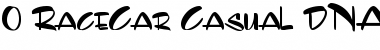 Download 0 RaceCar Casual DNA Font Download 0 RaceCar Casual DNA Font