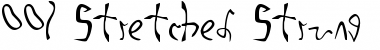 Download 001 Stretched-Strung Font Download 001 Stretched-Strung Font