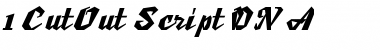 Download 1 CutOut Script DNA Font Download 1 CutOut Script DNA Font