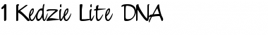 1 Kedzie Lite DNA Regular Font