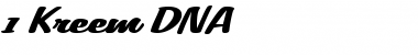 Download 1 Kreem DNA Font Download 1 Kreem DNA Font