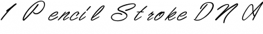 Download 1 Pencil Stroke DNA Font Download 1 Pencil Stroke DNA Font