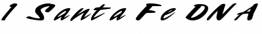 Download 1 Santa Fe DNA Font Download 1 Santa Fe DNA Font