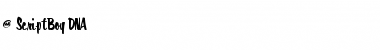 Download 1 ScriptBoy DNA Font Download 1 ScriptBoy DNA Font