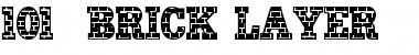 Download 101! Brick Layer Font Download 101! Brick Layer Font