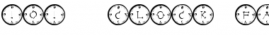 101! Clock Face Regular Font