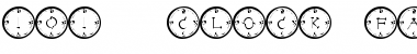 Download 101! Clock Face Font Download 101! Clock Face Font
