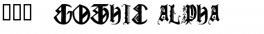 Download 101! Gothic Alpha Font Download 101! Gothic Alpha Font