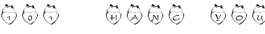 Download 101! Hang Your Heart Font Download 101! Hang Your Heart Font