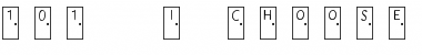 Download 101! I Choose Door Number... Font Download 101! I Choose Door Number... Font