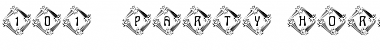 Download 101! Party Horns Font Download 101! Party Horns Font