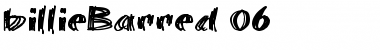 Download billieBarred 06 Font Download billieBarred 06 Font