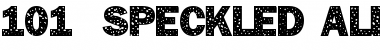 101! Speckled Alpha Regular Font