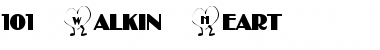 Download 101! Walkin' Heart Font Download 101! Walkin' Heart Font