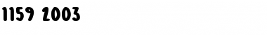 Download 1159 2003 Font Download 1159 2003 Font