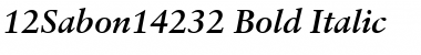 12Sabon*14232 BoldItalic Font