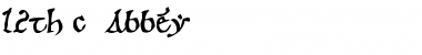 Download 12th c. Abbey Font Download 12th c. Abbey Font
