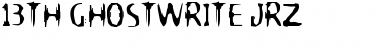 Download 13th Ghostwrite Font Download 13th Ghostwrite Font