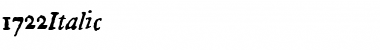 Download 1722Italic Font Download 1722Italic Font