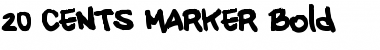 Download 20 CENTS MARKER Font Download 20 CENTS MARKER Font