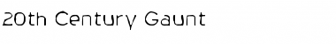 Download 20th Century Gaunt Font Download 20th Century Gaunt Font