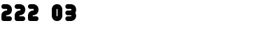 Download 222 03 Font Download 222 03 Font