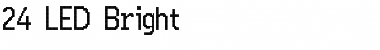 Download 24 LED Bright Font Download 24 LED Bright Font