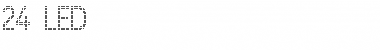 Download 24 LED Font Download 24 LED Font