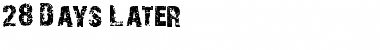 Download 28 Days Later Font Download 28 Days Later Font